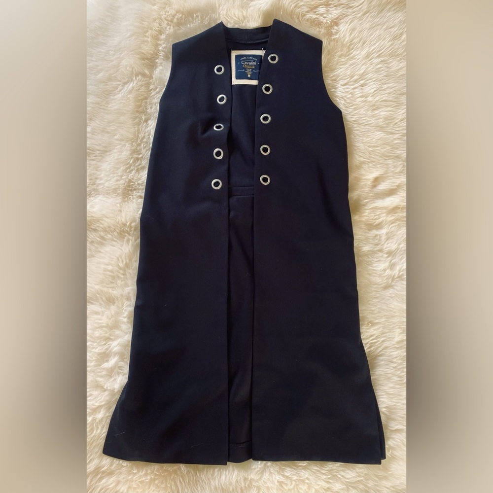 Black grommet long vest 🖤